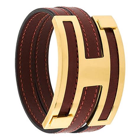 hermes leather initial bracelet|hermes leather bracelet men.